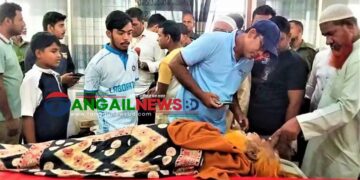 টাঙ্গাইল মেডিকেল হাসপাতালে মাথায় অক্সিজেন সিলিন্ডার পড়ে রোগীর মৃত্যু
