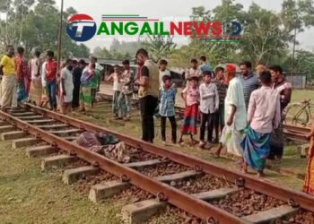 গোপালপুরে ট্রেনে কাটা পড়ে অজ্ঞাত ব্যক্তির মৃত্যু