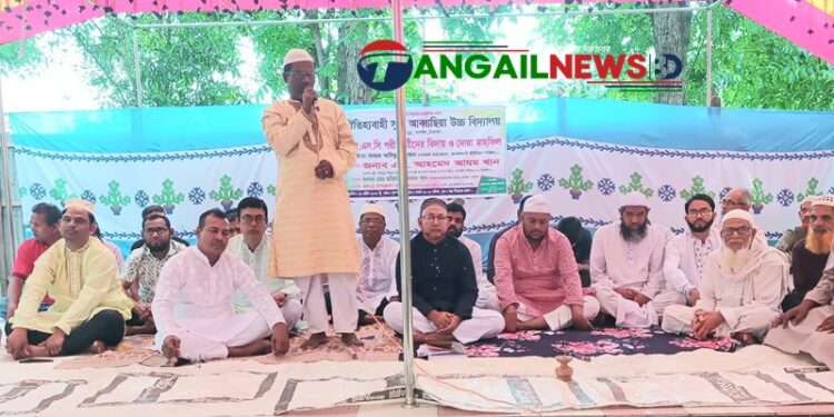 বাসাইলের সুন্না স্কুলে এসএসসি পরীক্ষার্থীদের বিদায় ও দোয়া মাহফিল