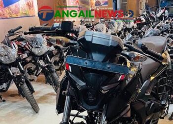 জ্বালানি সংকটে টাঙ্গাইলে মোটরসাইকেল বিক্রিতে ধস