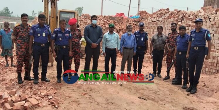 ঘাটাইলে সাতটি অবৈধ ইটভাটা বন্ধ ঘোষণা ও ২৩ লাখ টাকা জরিমানা