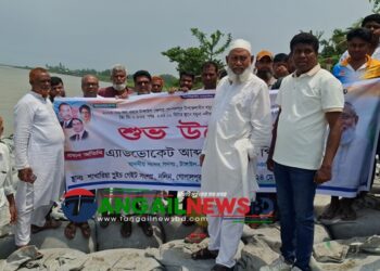 গোপালপুরে যমুনা নদীর ভাঙন রক্ষা প্রকল্পের উদ্বোধন