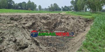 মির্জাপুরের মহেড়ায় খাল খননের নামে জমির মাটি চুরির অভিযোগ