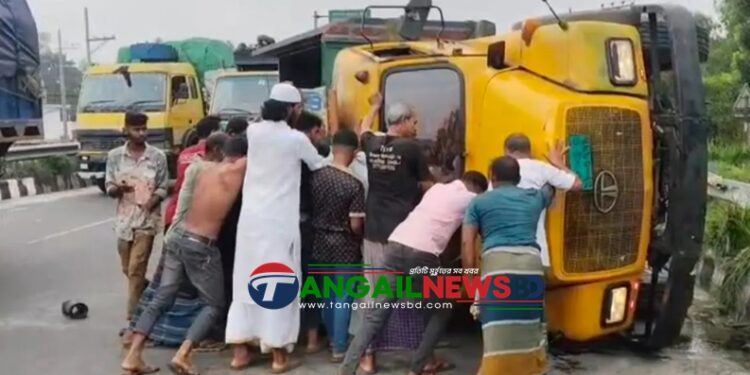 টাঙ্গাইলের ভাতকুড়ায় সড়ক দুর্ঘটনায় একজন নিহত