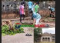 গোপালপুরে হেমনগর জমিদার বাড়ি পরিষ্কার অভিযান চলছে