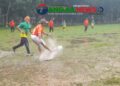 তুমুলবৃষ্টিতে টাঙ্গাইল ফোরটি আপ ব্রাদার্সের বৈশাখী প্রীতি ফুটবল ম্যাচ
