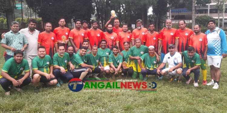 টাঙ্গাইল ফোরটি আপ ব্রাদার্স ক্লাবের প্রীতি ফুটবল ম্যাচ অনুষ্ঠিত