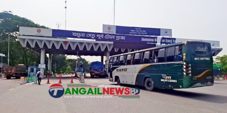 গত ২৪ ঘণ্টায় যমুনা সেতুতে ৩২ হাজার ৬৫৯টি যানবাহন পারাপার
