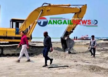 ভূঞাপুরে যমুনার তীরে চর কাটার দায়ে জরিমানা ও কারাদণ্ড