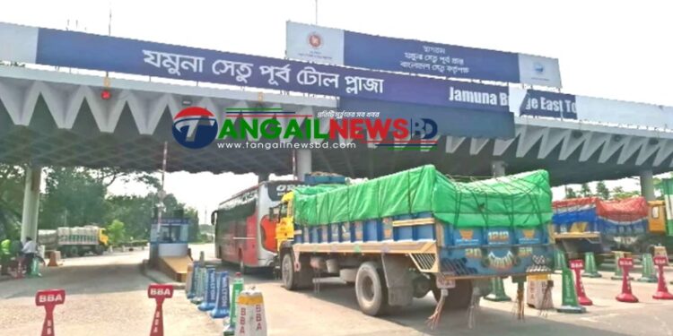 যমুনা সেতুতে গত ২৪ ঘন্টায় ৫৩ হাজার যানবাহন পারাপার