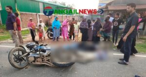 সখীপুরে ট্রাকের পেছনে মোটরসাইকেলের ধাক্কায় আহত ৩ জন