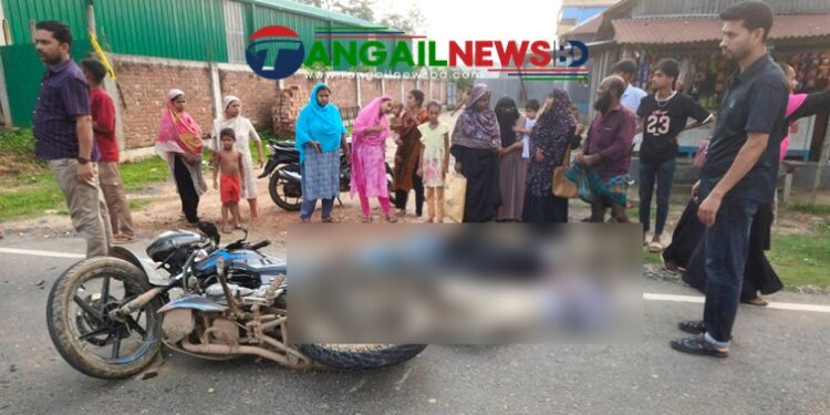 সখীপুরে ট্রাকের পেছনে মোটরসাইকেলের ধাক্কায় আহত ৩ জন