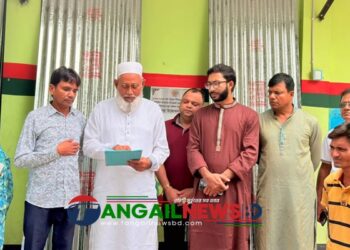 গোপালপুরে ঢেউটিন ও গৃহনির্মাণ অনুদানের চেক বিতরণ