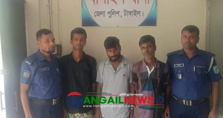 বাসাইলে ১২ পিস ইয়াবাসহ তিন মাদক কারবারিকে গ্রেপ্তার