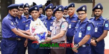 দেলদুয়ার থানা পরিদর্শন করলেন পুলিশ সুপার