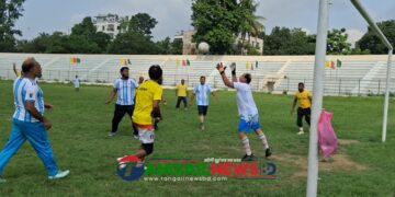 টাঙ্গাইল স্টেডিয়ামে ব্রাজিল-আর্জেন্টিনা ফোরটি আপ ব্রাদার্সের প্রীতি ফুটবল ম্যাচ ড্র