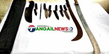 ভূঞাপুরে যমুনায় নৌ ডাকাতির প্রস্তুতিকালে দেশীয় অস্ত্রসহ ৫ জন আটক