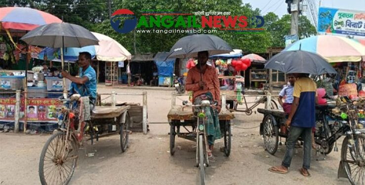 টাঙ্গাইলে তাপ প্রবাহে ও তীব্র গরমে বিপর্যস্ত জনজীবন
