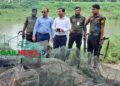 গোপালপুরে ঝিনাই নদীতে ৩০০ মিটার অবৈধ চায়না দুয়ারি জাল জব্দ