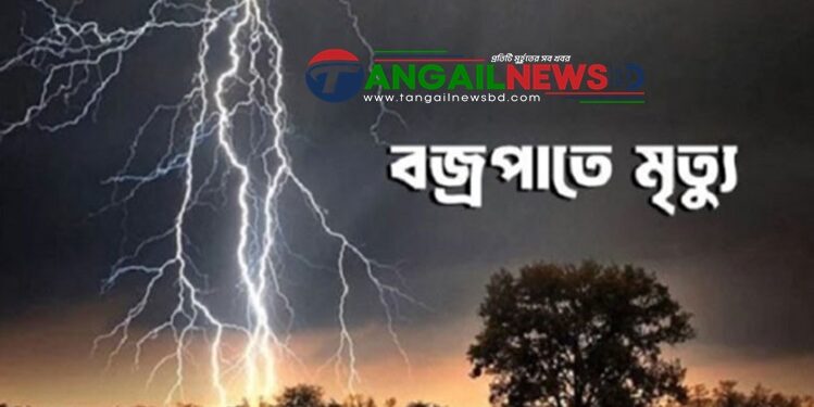 গোপালপুরে বজ্রপাতে গৃহবধূর মৃত্যু