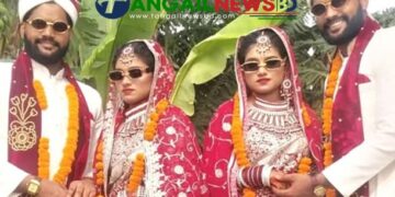 ভূঞাপুরে যমজ দুই ভাইয়ের সঙ্গে লতা-পাতার বিয়ে ॥ এলাকায় চাঞ্চল্যের সৃষ্টি
