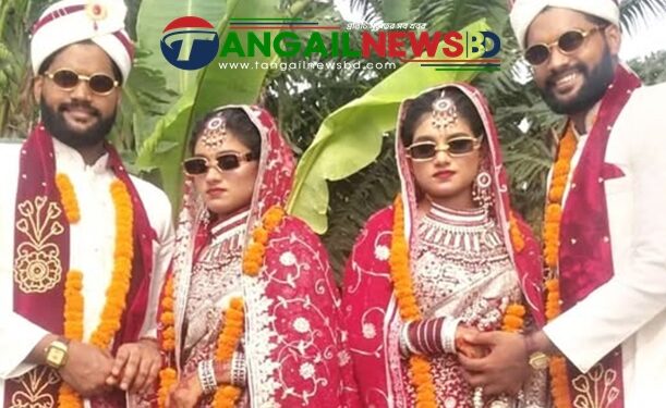 ভূঞাপুরে যমজ দুই ভাইয়ের সঙ্গে লতা-পাতার বিয়ে ॥ এলাকায় চাঞ্চল্যের সৃষ্টি