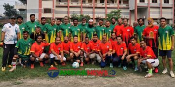 ফোরটি আপ ব্রাদার্স ক্লাবের ঈদ পূর্নমিলনী প্রীতি ফুটবল ম্যাচ অনুষ্ঠিত