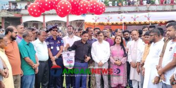 জেলা প্রশাসক গোল্ডকাপ ফুটবলে ধনবাড়ীকে হারিয়েছে গোপালপুর