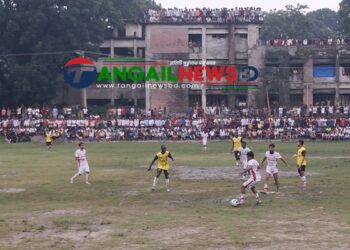 টাঙ্গাইল জেলা প্রশাসক গোল্ডকাপ ফুটবলে ৬টি উপজেলা দল সুপার সিক্সে