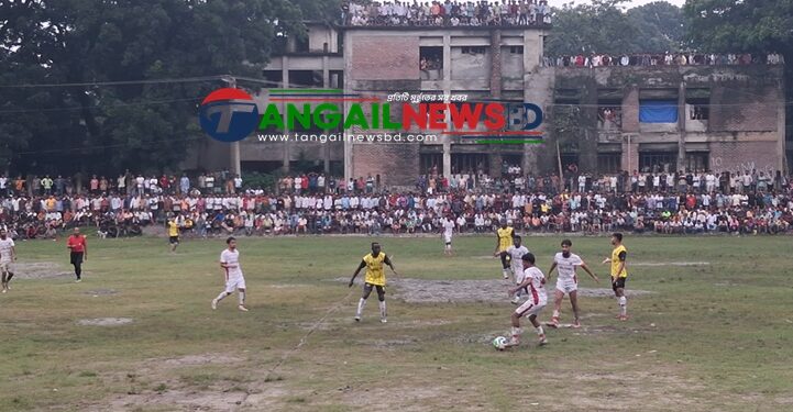 টাঙ্গাইল জেলা প্রশাসক গোল্ডকাপ ফুটবলে ৬টি উপজেলা দল সুপার সিক্সে