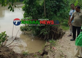 দেলদুয়ারে এলেংজানি নদীর ভাঙ্গনে বিলীন হচ্ছে বসতবাড়ী কৃষি জমি রাস্তাঘাট