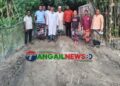 গোপালপুরের নগদা শিমলায় দুটি কাঁচা সড়ক সংস্কার করলেন তারেক খাঁন