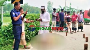 ধনবাড়ীতে বাস চাপায় মোটরসাইকেল আরোহী নারী নিহত