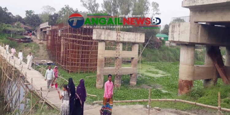 মির্জাপুরের গোড়াইয়ে সেতুর অপেক্ষায় তিন ইউনিয়নের হাজারো মানুষ