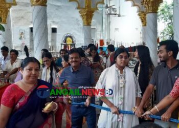 টাঙ্গাইলে শেষ হয়েছে নয়দিন ব্যাপী রথযাত্রা উৎসব