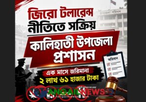 কালিহাতী প্রশাসন বিভিন্ন অভিযানে এক মাসে ২ লাখ ৬১ হাজার টাকা জরিমানা