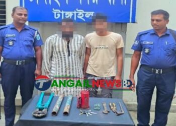 টাঙ্গাইল মহাসড়কে ডাকাতির প্রস্তুতিকালে দুইজন গ্রেপ্তার