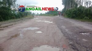 দেলদুয়ার-লাউহাটী-সাটুরিয়া মহাসড়কের টাঙ্গাইল অংশের কাজ যেন শেষই হচ্ছে না!