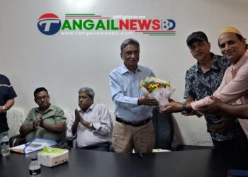 বাংলাদেশ আম্পায়ার এসোসিয়েশনের টাঙ্গাইল স্টেডিয়াম পরিদর্শন