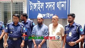 টাঙ্গাইলে নারী হত্যার ১৬ ঘণ্টা পরেই পুলিশ হত্যাকারী মুয়াজ্জিন মোশারফকে গ্রেপ্তার করে