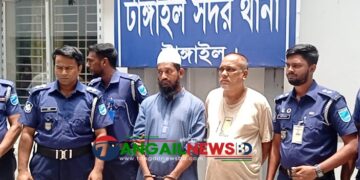 টাঙ্গাইলে নারী হত্যার ১৬ ঘণ্টা পরেই পুলিশ হত্যাকারী মুয়াজ্জিন মোশারফকে গ্রেপ্তার করে