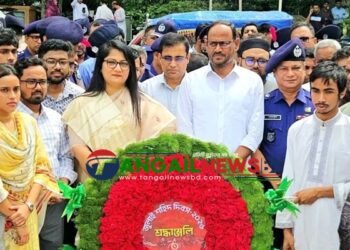 টাঙ্গাইলে যথাযোগ্য মর্যাদায় জুলাই শহিদ দিবস পালিত