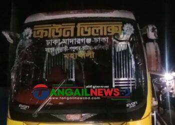 মধুপুরে বাস-ট্রাকের সংঘর্ষে নারী-শিশুসহ নিহত ৩ জন ॥ আহত ১৭