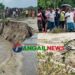 গোপালপুরের শাখারিয়া স্লুইসগেট অংশে প্রায় ১০০ মিটার বাঁধ বিধ্বস্ত
