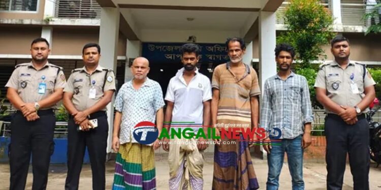 মির্জাপুরে বিশেষ অভিযানে চার মাদকসেবীকে বিনাশ্রম কারাদণ্ড ও অর্থদণ্ড