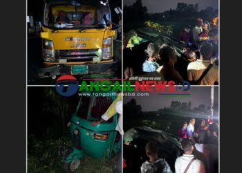 সখীপুর বেড়বাড়ীতে ট্রাকচাপায় মা-ছেলের মর্মান্তিক মৃত্যু
