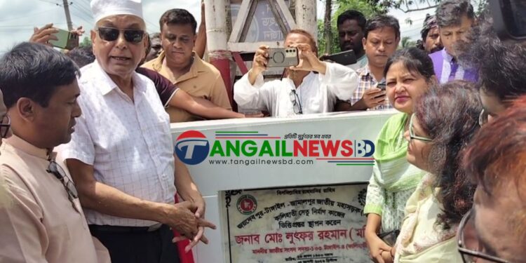 কালিহাতীতে নতুন সেতু নির্মাণের ভিত্তিপ্রস্তর স্থাপন