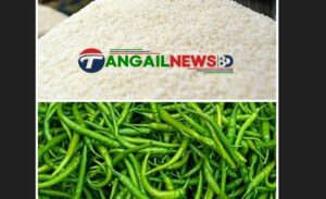টাঙ্গাইলের বাজারে পোলাও চাল কেজি ২২০ টাকা ॥ কাঁচামরিচ ৪০০ টাকা