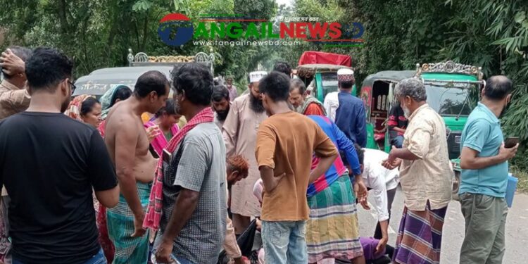 সখীপুরে ট্রাক চাঁপায় পিষ্ট হয়ে প্রাণ গেল নারীর
