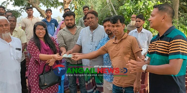 গোড়াই উত্তর নাজির পাড়া কবরস্থানের বেড়া নির্মাণ কাজ সম্পন্ন